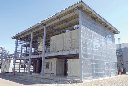 メタン合成試験設備の写真