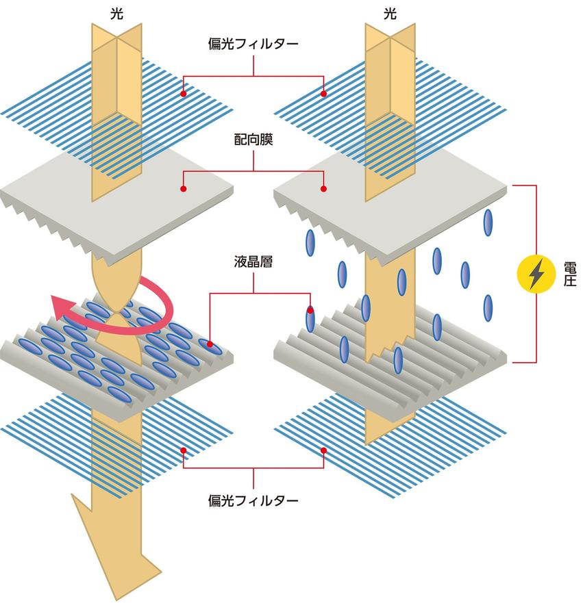 液晶モニターの仕組み
